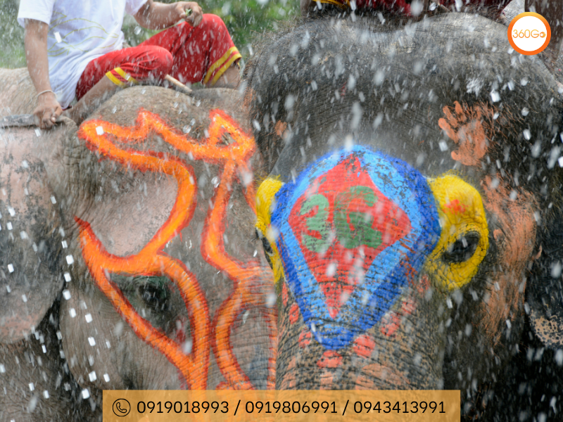 Lễ hội té nước - đại tiệc sắc màu - Du lịch 360go